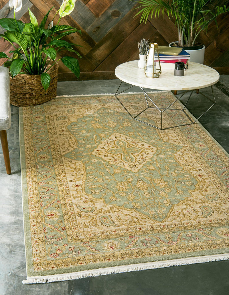 Chelsea Elegance Collection Area Rug -  Twickenham Rectangle Light Green  lifestyle 10