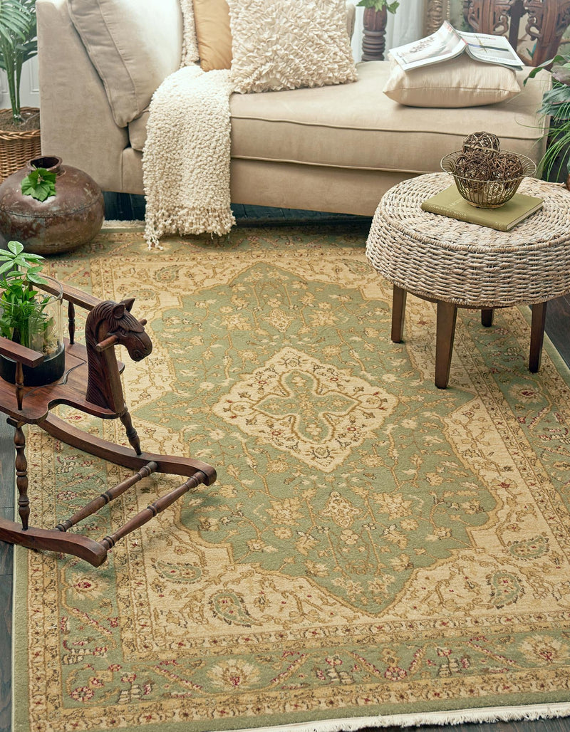 Chelsea Elegance Collection Area Rug -  Twickenham Rectangle Light Green  lifestyle 11