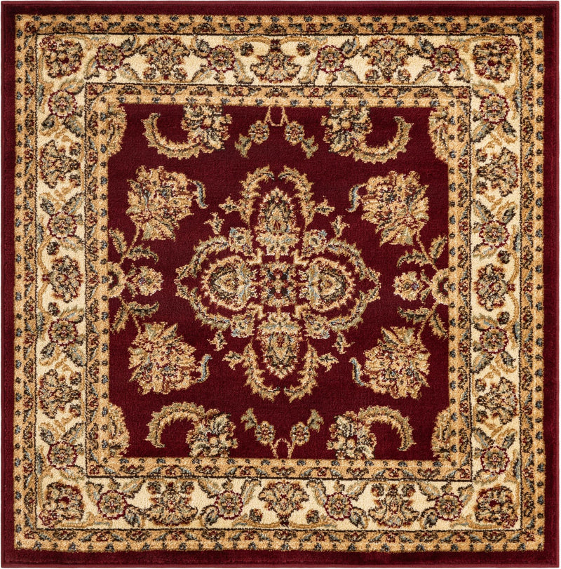 Jaipur Elegance Collection Area Rug -  Jantar Square Red  lifestyle 16