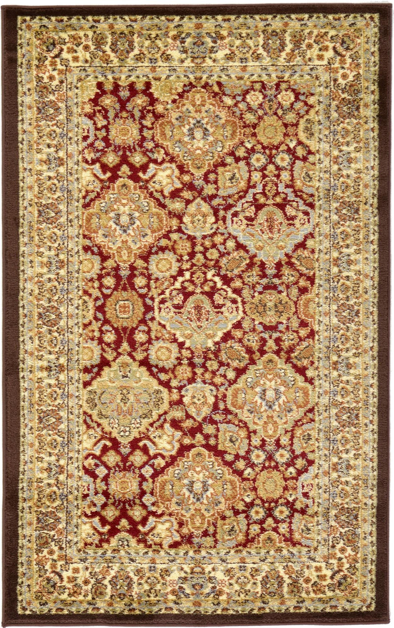 Jaipur Elegance Collection Area Rug -  Sawai Rectangle Red and Brown  lifestyle 4
