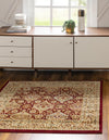 Jaipur Elegance Collection Area Rug -  Sawai Square Red  lifestyle 73