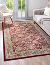 Jaipur Elegance Collection Area Rug -  Sawai Rectangle Red  lifestyle 6