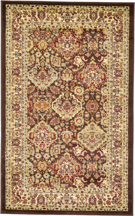 Jaipur Elegance Collection Area Rug -  Sawai Rectangle Brown Main