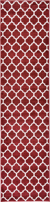Lattice Gardens Collection Area Rug -  Bloomfield (Dark Terracotta) Runner Dark Terracotta  lifestyle 43
