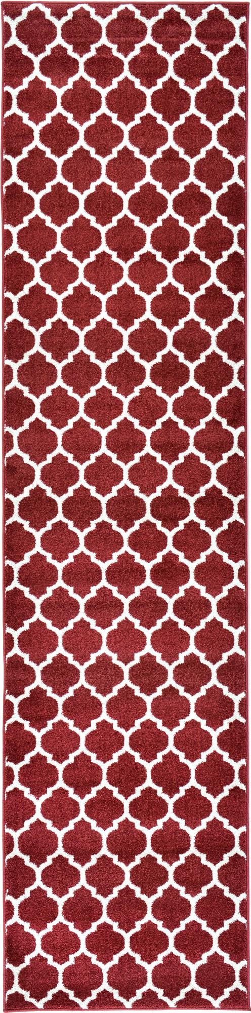 Lattice Gardens Collection Area Rug -  Bloomfield (Dark Terracotta) Runner Dark Terracotta  lifestyle 43