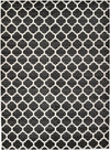 Lattice Gardens Collection Area Rug -  Bloomfield (Black) Rectangle Black  lifestyle 2
