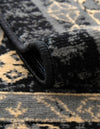 Tabriz Tapestries Collection Area Rug - Azerbaijan (Black) Rectangle Black  lifestyle 15