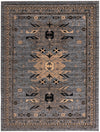 Tabriz Tapestries Collection Area Rug - Azerbaijan (Gray) Rectangle Gray  lifestyle 2