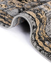 Tabriz Tapestries Collection Area Rug - Azerbaijan (Gray) Rectangle Gray  lifestyle 11