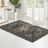 Tabriz Tapestries Collection Area Rug - Azerbaijan (Gray) Rectangle Gray  lifestyle 18