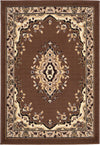Tabriz Tapestry Collection Area Rug - Azerbaijan (Brown) Rectangle Brown Main