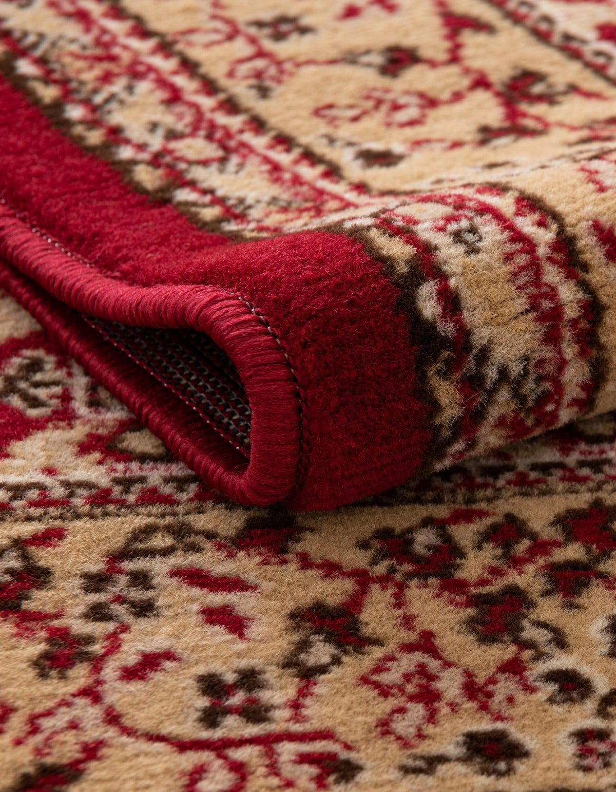 Tabriz Tapestry Collection Area Rug - Azerbaijan (Burgundy) Rectangle Burgundy  lifestyle 8