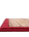 Tabriz Tapestry Collection Area Rug - Azerbaijan (Burgundy) Rectangle Burgundy  lifestyle 9