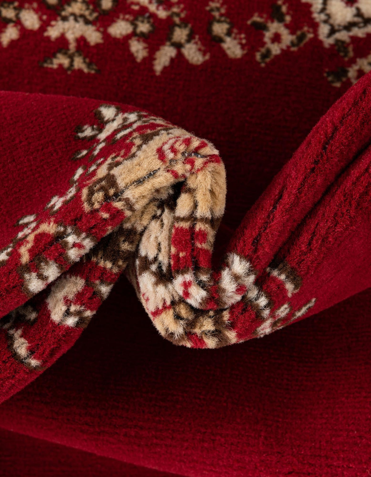Tabriz Tapestry Collection Area Rug - Azerbaijan (Burgundy) Rectangle Burgundy  lifestyle 10