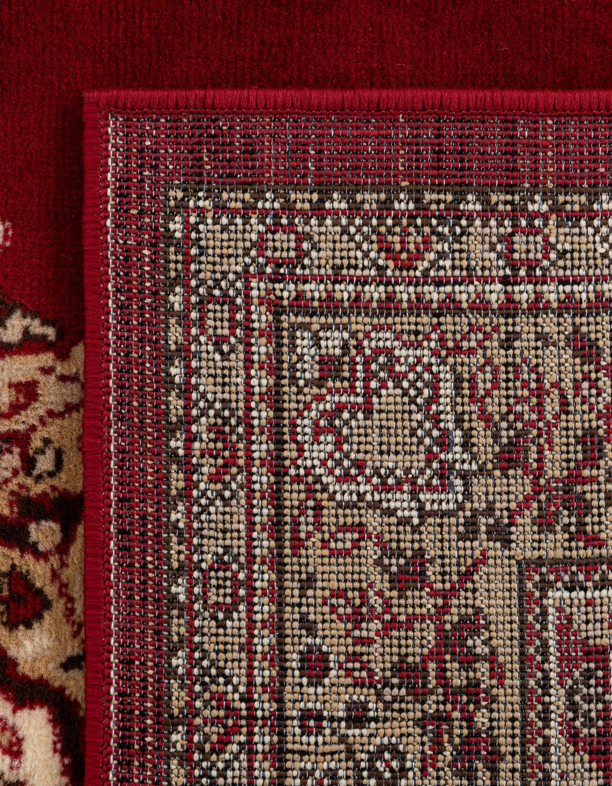 Tabriz Tapestry Collection Area Rug - Azerbaijan (Burgundy) Rectangle Burgundy  lifestyle 11