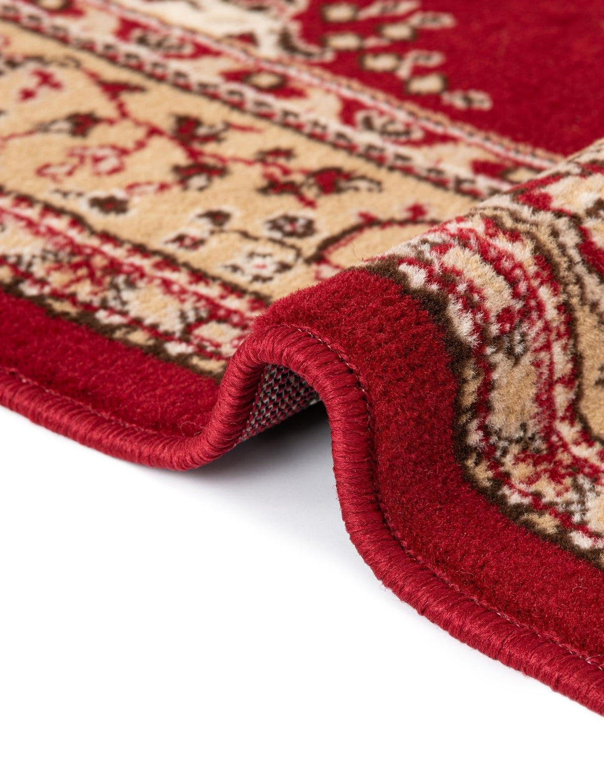 Tabriz Tapestry Collection Area Rug - Azerbaijan (Burgundy) Rectangle Burgundy  lifestyle 12