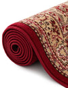 Tabriz Tapestry Collection Area Rug - Azerbaijan (Burgundy) Rectangle Burgundy  lifestyle 14