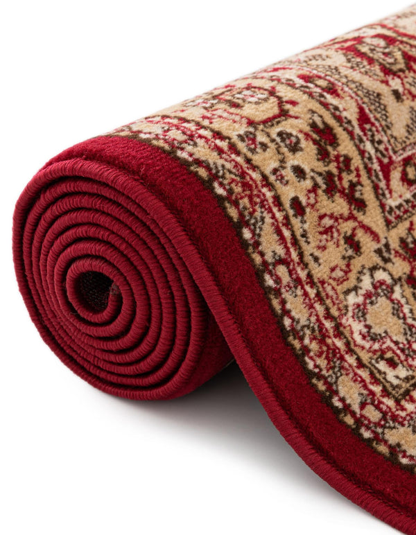 Tabriz Tapestry Collection Area Rug - Azerbaijan (Burgundy) Rectangle Burgundy  lifestyle 14