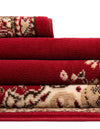 Tabriz Tapestry Collection Area Rug - Azerbaijan (Burgundy) Rectangle Burgundy  lifestyle 16