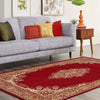 Tabriz Tapestry Collection Area Rug - Azerbaijan (Burgundy) Rectangle Burgundy  lifestyle 18