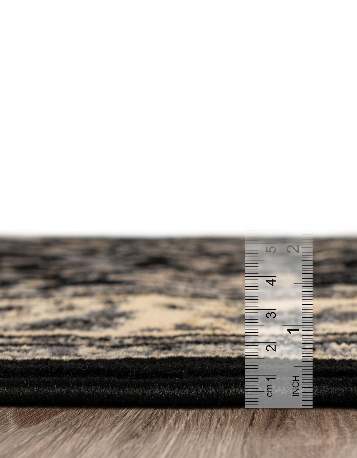 Isfahan Elegance Collection Area Rug - Naghsh-e Jahan (Black) Rectangle Black  lifestyle 4