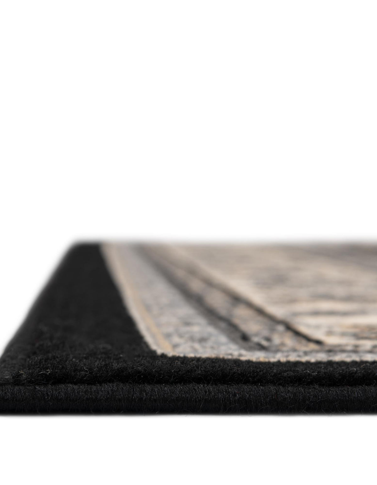 Isfahan Elegance Collection Area Rug - Naghsh-e Jahan (Black) Rectangle Black  lifestyle 7