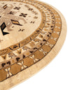 Tabriz Tapestries Collection Area Rug - Azerbaijan (Ivory) Round Ivory  lifestyle 32