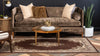 Tabriz Tapestry Collection Area Rug - Azerbaijan (Brown) Rectangle Brown  lifestyle 4