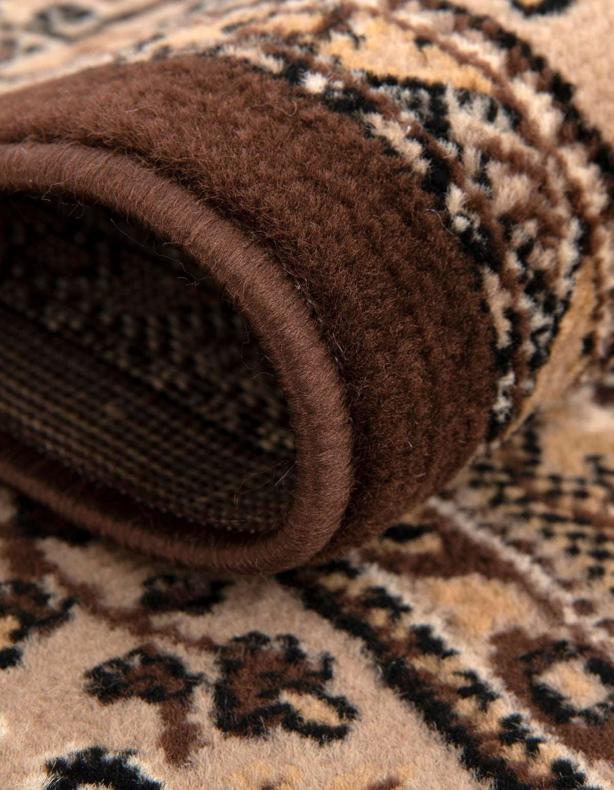 Tabriz Tapestry Collection Area Rug - Azerbaijan (Brown) Rectangle Brown  lifestyle 6