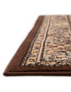 Tabriz Tapestry Collection Area Rug - Azerbaijan (Brown) Rectangle Brown  lifestyle 7