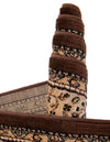 Tabriz Tapestry Collection Area Rug - Azerbaijan (Brown) Rectangle Brown  lifestyle 11