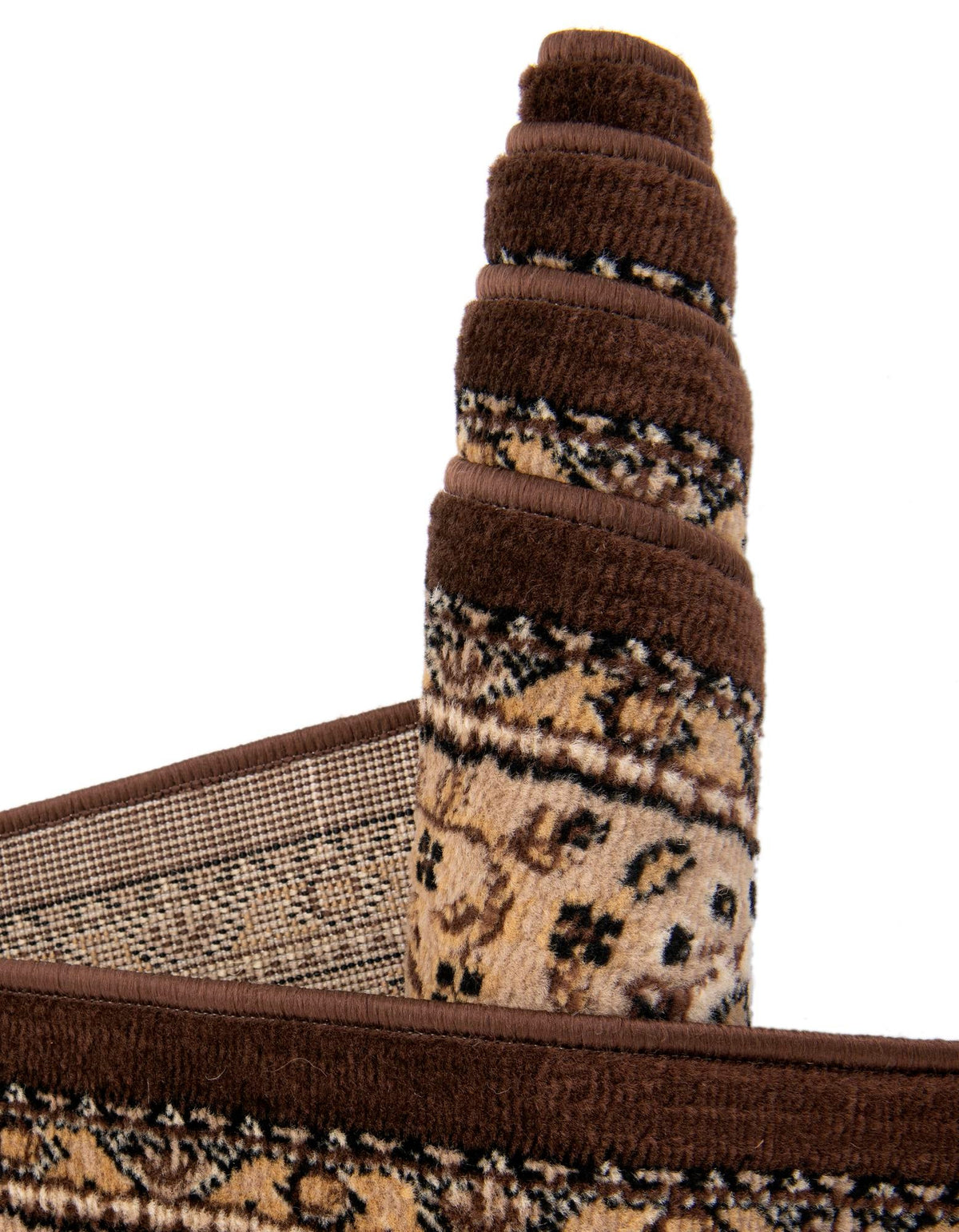 Tabriz Tapestry Collection Area Rug - Azerbaijan (Brown) Rectangle Brown  lifestyle 11