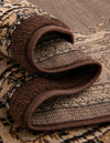 Tabriz Tapestry Collection Area Rug - Azerbaijan (Brown) Rectangle Brown  lifestyle 13