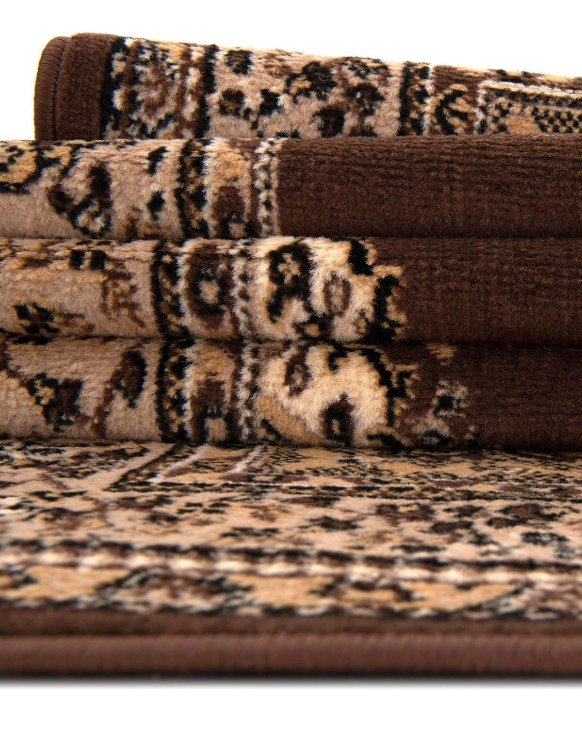 Tabriz Tapestry Collection Area Rug - Azerbaijan (Brown) Rectangle Brown  lifestyle 14