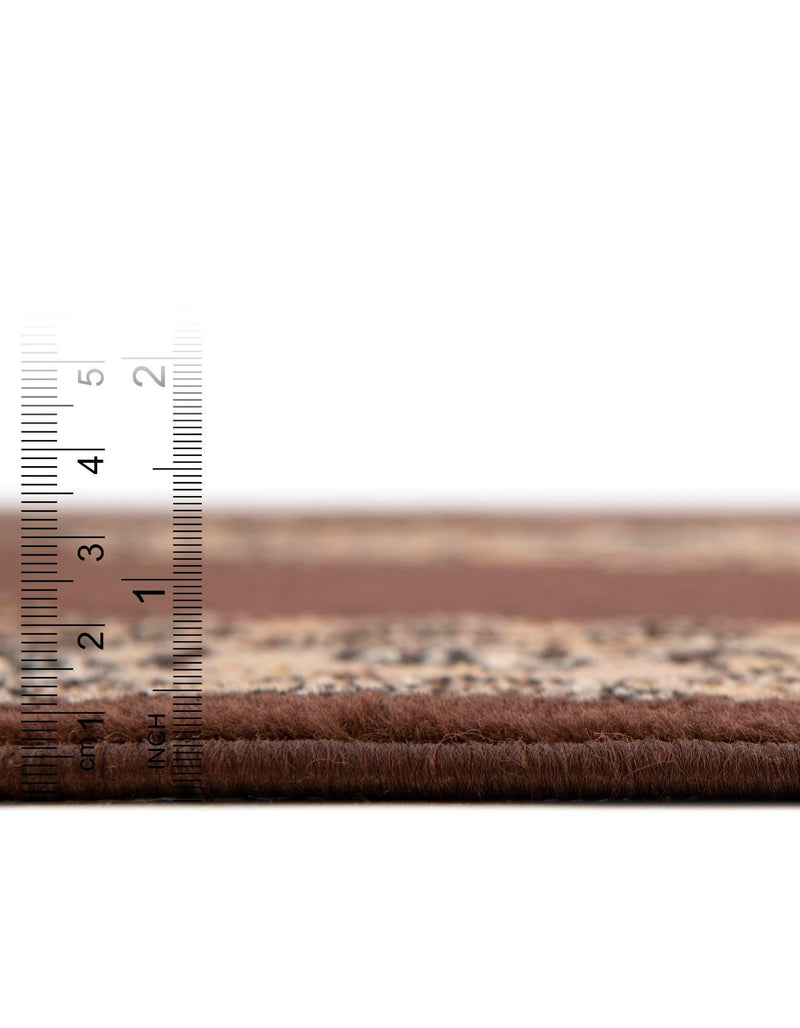 Tabriz Tapestry Collection Area Rug - Azerbaijan (Brown) Rectangle Brown  lifestyle 15