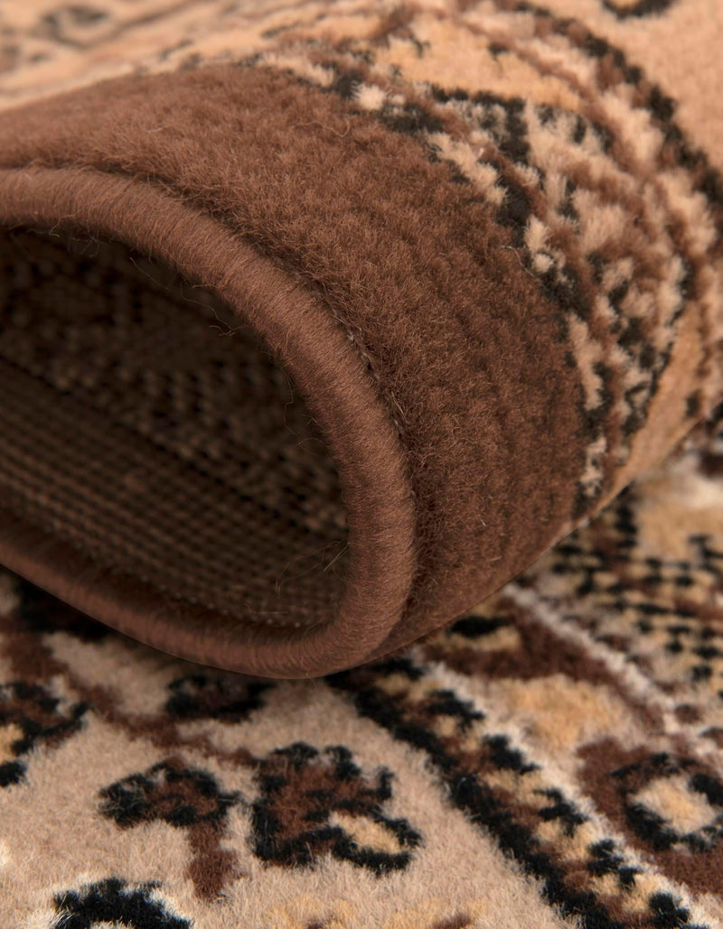 Tabriz Tapestry Collection Area Rug - Azerbaijan (Brown) Rectangle Brown  lifestyle 16