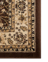 Isfahan Elegance Collection Area Rug - Naghsh-e Jahan (Brown) Rectangle Brown  lifestyle 16