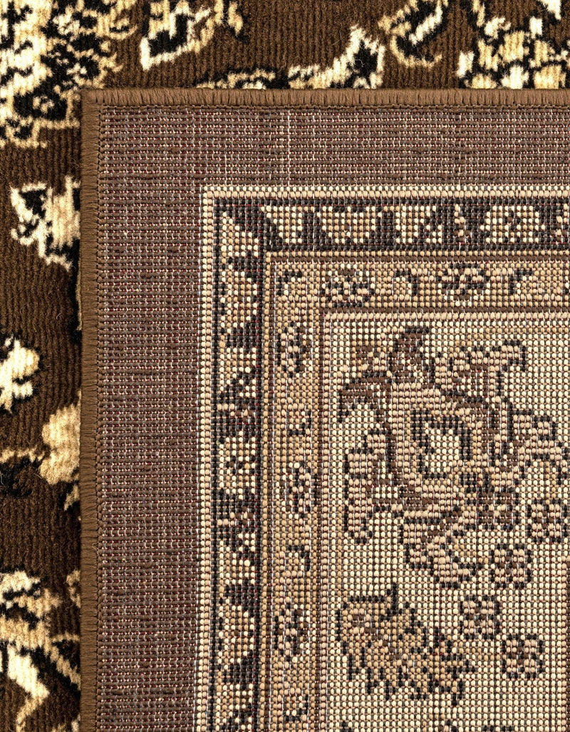 Isfahan Elegance Collection Area Rug - Naghsh-e Jahan (Brown) Rectangle Brown  lifestyle 17