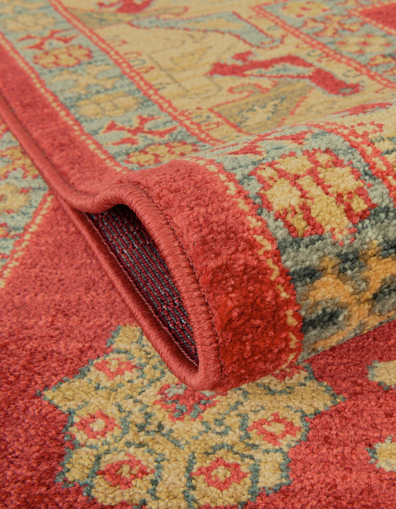 Persian Elegance Collection Area Rug - Isfahan Rectangle Red  lifestyle 31