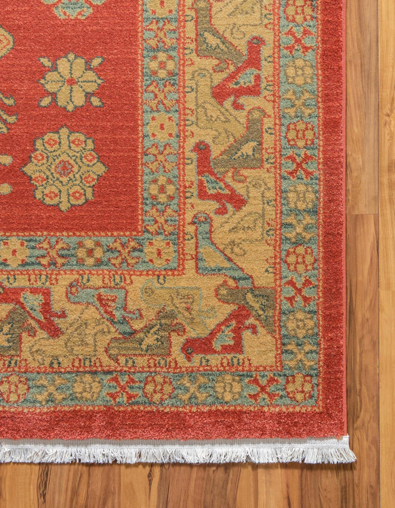 Persian Elegance Collection Area Rug - Isfahan Rectangle Red  lifestyle 32