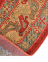 Persian Elegance Collection Area Rug - Isfahan Round Red  lifestyle 27