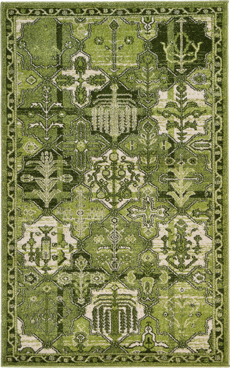 Horizon Collection Area Rug - Dawn Rectangle Green  lifestyle 5