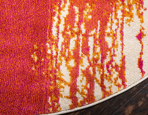 Marrakesh Elegance Collection Area Rug -  Berber Round Multi  lifestyle 63