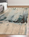 Marrakesh Elegance Collection Area Rug -  Berber Rectangle Light Blue  lifestyle 4