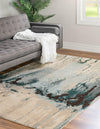 Marrakesh Elegance Collection Area Rug -  Berber Rectangle Light Blue  lifestyle 6