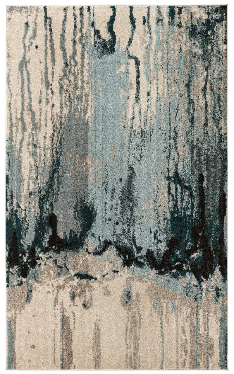 Marrakesh Elegance Collection Area Rug -  Berber Rectangle Light Blue  lifestyle 4