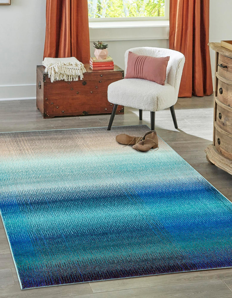 Marrakesh Elegance Collection Area Rug -  Agadir Rectangle Blue  lifestyle 3