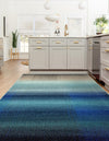 Marrakesh Elegance Collection Area Rug -  Agadir Rectangle Blue  lifestyle 11