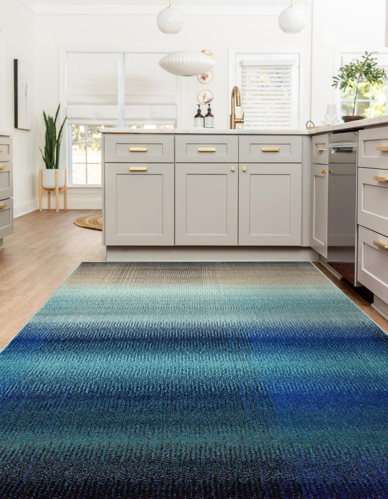 Marrakesh Elegance Collection Area Rug -  Agadir Rectangle Blue  lifestyle 11