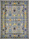 Chateau Elegance Collection Area Rug -  Luxembourg Rectangle Gray Main